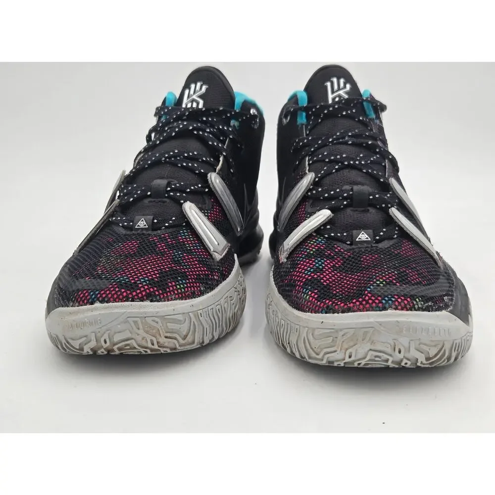 Nike Kyrie 7 GS Pink Black Blue Basketball Shoes Size 6.5Y CT4080-008